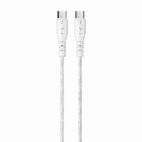 Yesido Yesido Φορteur Mit 2 USB-C Ausgangsanschlüsse Und USB-C Kabel 45W Stromlieferung Weiß (YC109)