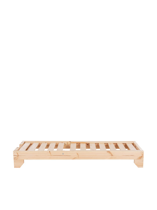 Hölzerne Garten- und Pool-Liegestuhl Beige 204x79x77cm