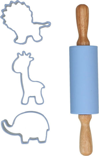 "wild Animals" Cutter Rolling Pin Set Wilton