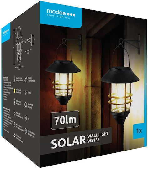 Modee Lighting Solar Light Road 70lm Warm White with Photocell IP44 11x11.5cm