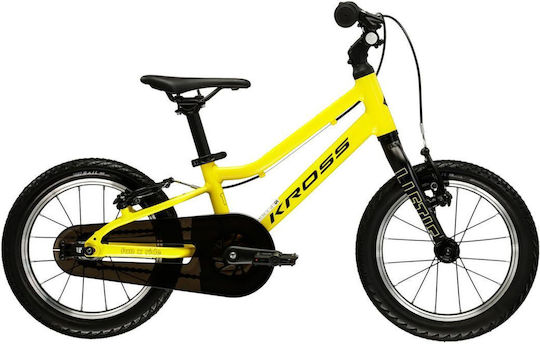 Kross 14" Kinderfahrrad BMX mit Aluminiumrahmen Gelb