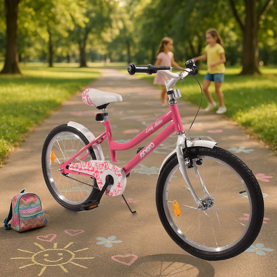 Enero 20 Zoll Kinderfahrrad BMX mit Aluminiumrahmen Rosa