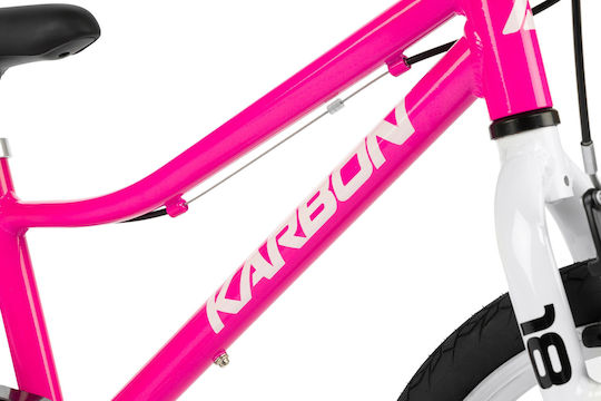 Karbon Bicicletă Copii 18" BMX cu Cadru din Aluminiu Roz