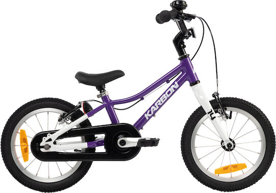 Karbon 14" Детско Колело BMX с Алуминиева Рамка 2025 Лилаво