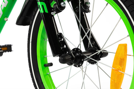 Karbon 16" Kinderfahrrad BMX mit Aluminiumrahmen 2026 Grün