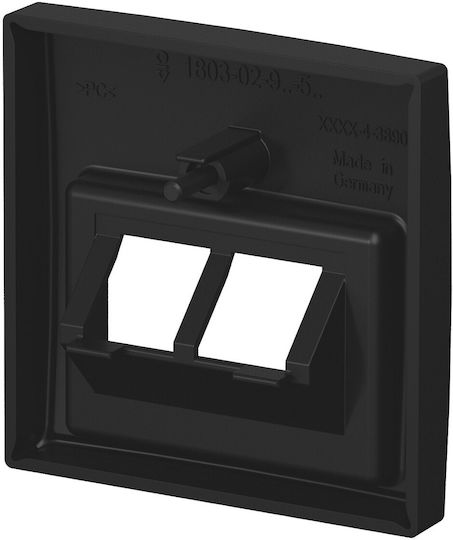 Switch Frame Busch-jaeger Bj 1803-02-915 Central Plate 2-Gang Busch-balance Si 2cka001753a0216