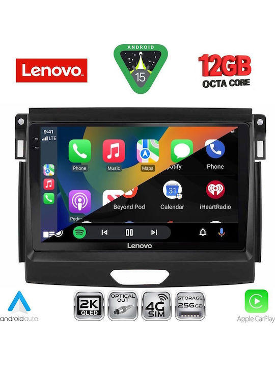 Lenovo Lenovo Auto-Audiosystem für Ford Ranger 2018-2023 mit Touchscreen 9 Zoll Bluetooth USB WiFi GPS Apple CarPlay Android Auto