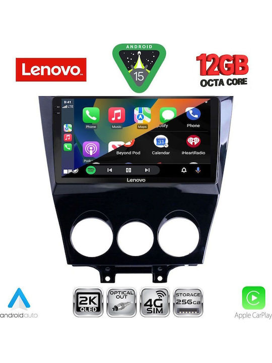 Lenovo Car Audio System for Mazda RX-8 2008-2014 Bluetooth USB WiFi GPS Apple CarPlay Android Auto with 9" Touch Screen