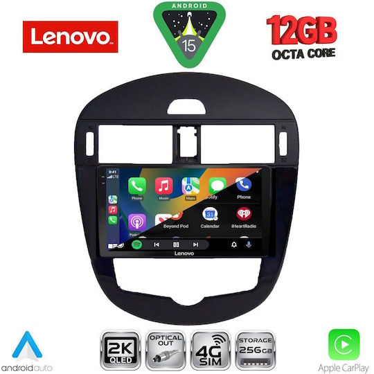 Lenovo Ηχοσύστημα Αυτοκινήτου για Nissan Pulsar 2014-2020 με Clima (Bluetooth/USB/WiFi/GPS/Apple-Carplay/Android-Auto) με Οθόνη Αφής 9"