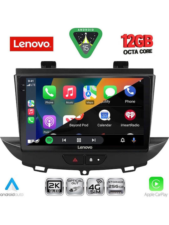 Lenovo Lenovo Auto-Audiosystem für Opel Crossland / Grandland 2017 mit 9 Zoll Touchscreen Bluetooth USB WiFi GPS Apple CarPlay Android Auto