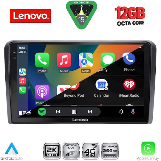 Lenovo Ηχοσύστημα Αυτοκινήτου για Hyundai H-1 2007-2020 (Bluetooth/USB/WiFi/GPS/Apple-Carplay/Android-Auto) με Οθόνη Αφής 9"