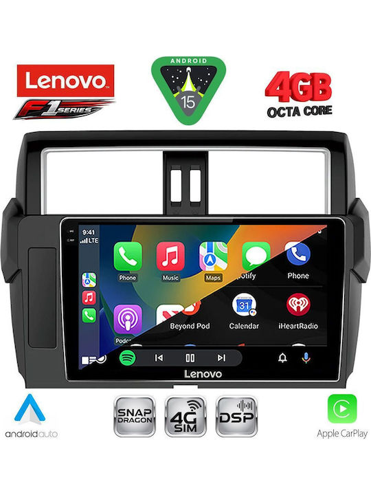 Lenovo Lenovo Auto-Audiosystem Für Toyota Prado 2014-2017 Bluetooth USB Eingebautes Wi-Fi GPS Apple CarPlay Android Auto Mit Touchscreen 10 Zoll