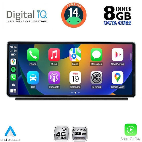 Digital IQ Car Audio System for Audi Q2 2017 (Bluetooth/USB/AUX/WiFi/GPS/Apple CarPlay/Android Auto) with 10.25" Touch Screen