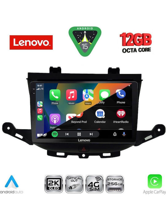 Lenovo Car Audio System for Opel Astra 2015-2022 Bluetooth USB WiFi GPS Apple CarPlay Android Auto with 9" Touch Screen