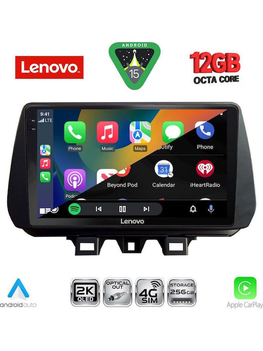 Lenovo Car Audio System for Hyundai Tucson 2019-2023 Bluetooth USB WiFi GPS Apple CarPlay Android Auto with 9" Touch Screen