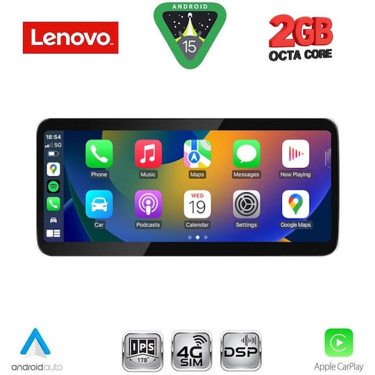 Lenovo Car Audio System for BMW Series 3 / F30 2013-2017 (Bluetooth/USB/AUX/WiFi/GPS/Apple CarPlay/Android Auto) with 10.33" Touch Screen