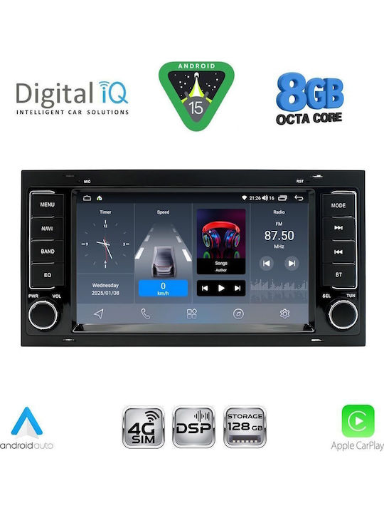 Digital IQ Car Audio System for Volkswagen Touareg 2003-2011 Bluetooth USB WiFi GPS Apple CarPlay Android Auto