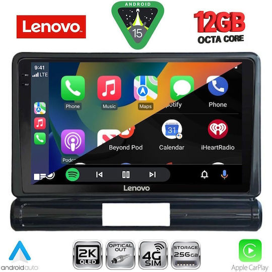 Lenovo Ηχοσύστημα Αυτοκινήτου για Citroen C3 / DS3 2016 (Bluetooth/USB/WiFi/GPS/Apple-Carplay/Android-Auto) με Οθόνη Αφής 9"