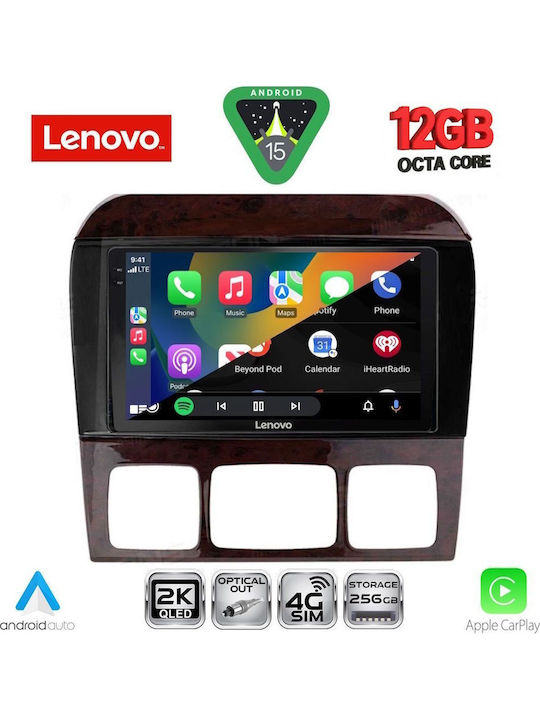 Lenovo Car Audio System for Mercedes-Benz S Class 1998-2005 Bluetooth USB WiFi GPS Apple CarPlay Android Auto with 9" Touch Screen