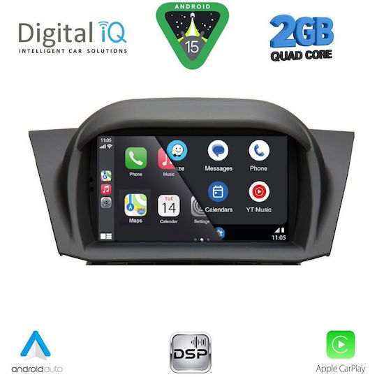 Digital IQ Ηχοσύστημα Αυτοκινήτου για Ford Fiesta 2008-2017 (Bluetooth/USB/WiFi/GPS/Apple-Carplay/Android-Auto) με Οθόνη Αφής 7"