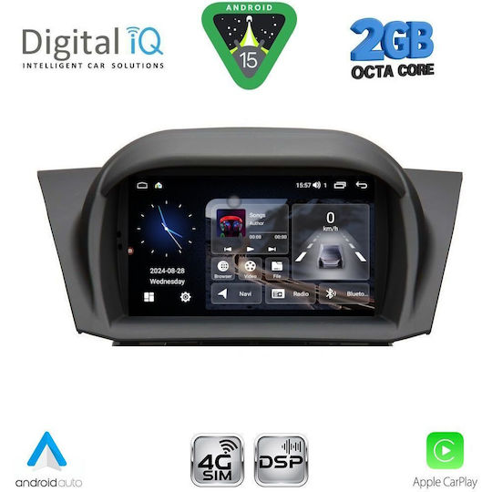 Digital IQ Ηχοσύστημα Αυτοκινήτου για Ford Fiesta 2008-2017 (Bluetooth/USB/WiFi/GPS/Apple-Carplay/Android-Auto) με Οθόνη Αφής 7"