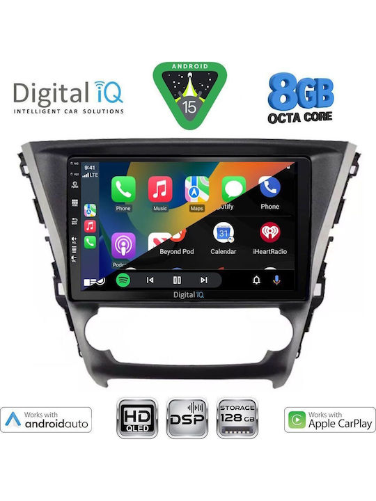 Digital IQ Auto-Audiosystem Für Toyota Avensis 2016-2019 Bluetooth USB Eingebautes Wi-Fi GPS Apple CarPlay Android Auto Mit Touchscreen 10 Zoll