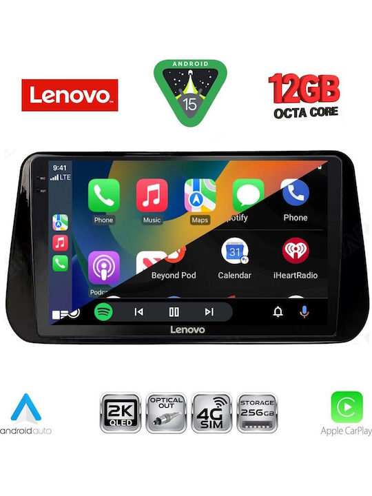 Lenovo Car Audio System for Hyundai iX45 / Santa Fe 2021-2023 (Bluetooth/USB/WiFi/GPS/Apple CarPlay/Android Auto) with 10" Touch Screen