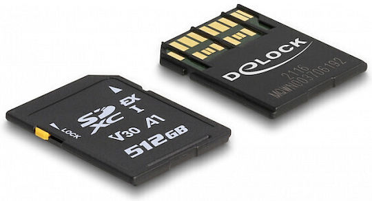 DeLock 512GB V30 UHS-I 858MB/s