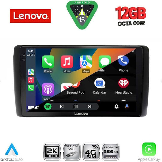 Lenovo Ηχοσύστημα Αυτοκινήτου για Nissan Leaf 2009-2017 (Bluetooth/USB/WiFi/GPS/Apple-Carplay/Android-Auto) με Οθόνη Αφής 9"