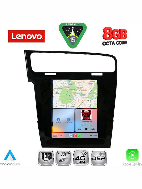 Lenovo Car Audio System for Volkswagen Golf 2013-2021 Bluetooth USB WiFi GPS Apple CarPlay Android Auto