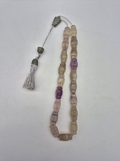 Handmade Fluorite Worry Beads – Semi-Precious Clarity & Balance Beads