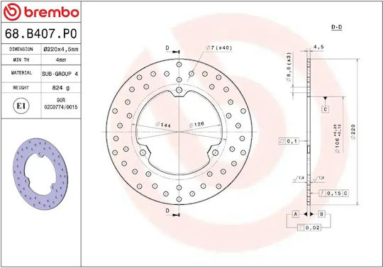 Brembo Δισκόπλακα