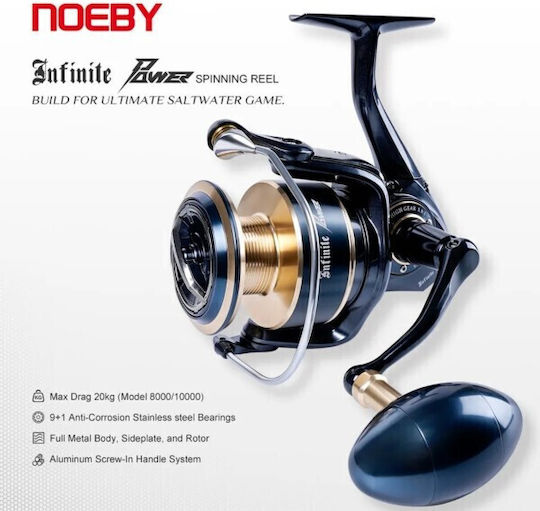 Set Pescuit la Aruncare Lansetă Noeby Surf Master Hybrid 4.25m Greutate Aruncare 100 250g Carbon Toray Japonia Inele Fuji Mulinetă Noeby Infinite Power 10000 Max Drag 20kg