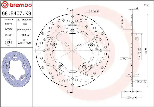 Brembo Δισκόπλακα