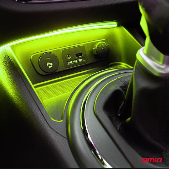AMiO Bandă LED Auto 12V Verde
