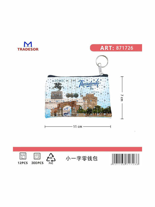 Πορτοφόλι Souvenir Μπρελόκ Σετ 10pcs Pvc Thessaloniki 11*7cm 871726