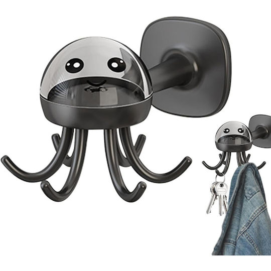 Alista Home 132894 Cârlig 6 Locuri Cu Autocolant Plastic Gri