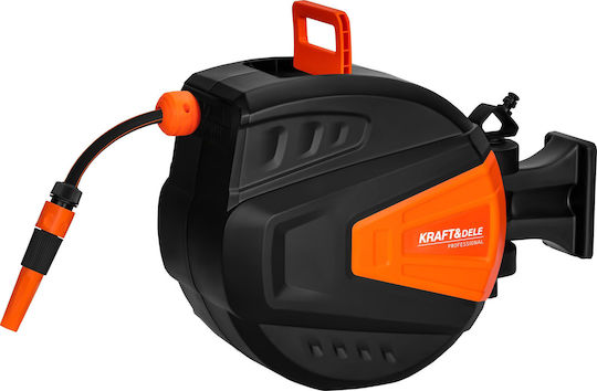 Kraft & Dele Automatic Wall Mounted Garden Hose Reel with Hose 20m