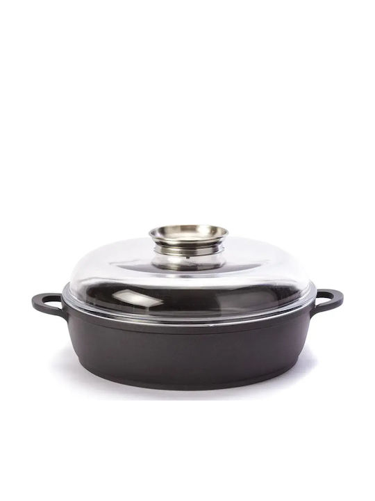Ambition Ambition Aluminum Saganaki Pan with Lid Non-Stick Coating 28cm