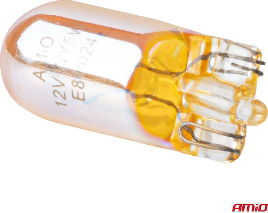 AMiO Car Lamps WY5W / W2.1X9.5D / W5W Halogen Orange 12V 5W 2pcs