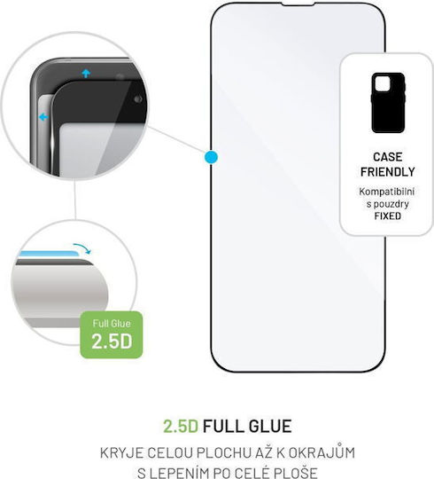 Fixed Tempered Glass Μαύρο (Apple Iphone 13/13 Pro/14)