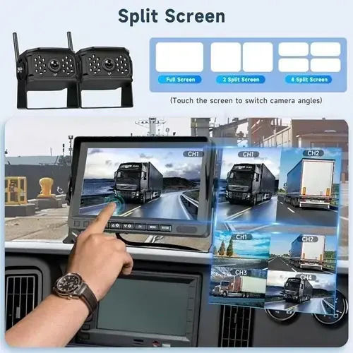 Waterproof Car Reverse Camera with Screen and Night Vision for 000.230.44588X