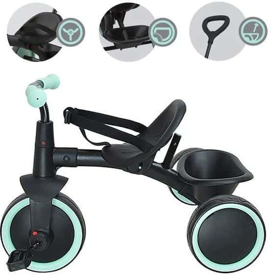 ToyMarkt Tricycle Bicycle with Parental Handle Black