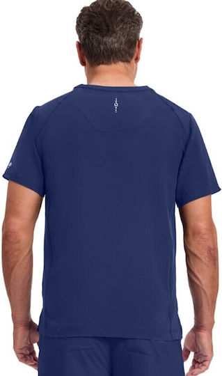 Healing Hands Steven Male Medical Blouse Navy Blue