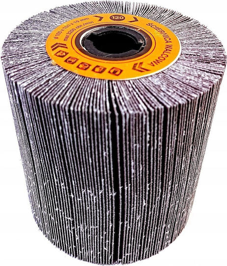 Glob Cylindrical Flap Wheel Cloth 100x100x19mm Alu Satin Finisher Sets
