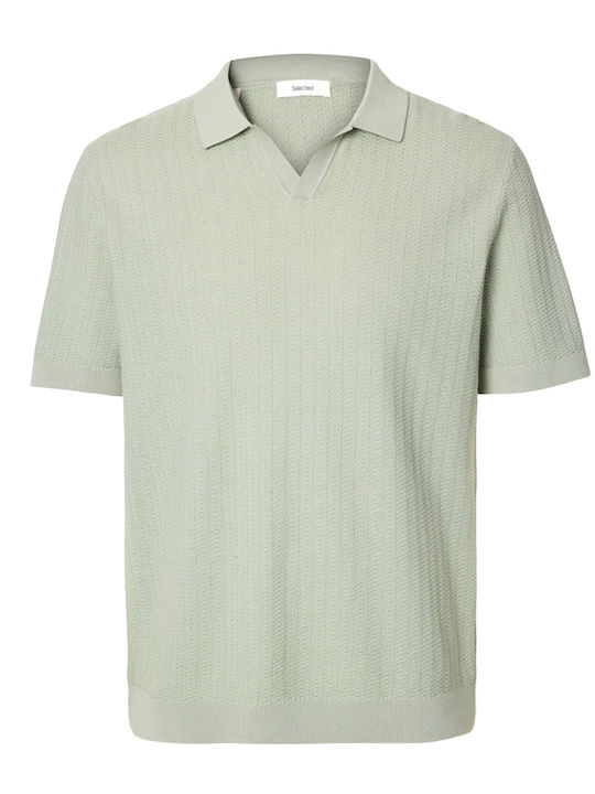 Polo Short Sleeve Green Blouse