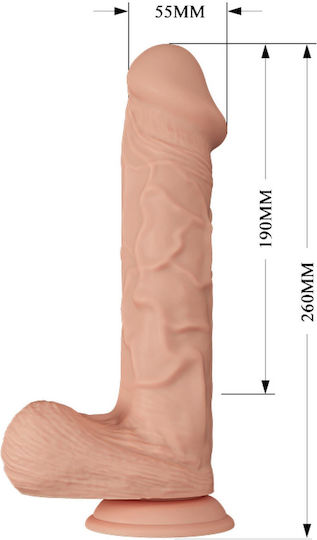Baile Dildo Realist Vibrator Realist cu Control de la Distanță 26cm Negru