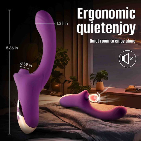 B - Series Cute Suking Vibrator G-Spot Roșu
