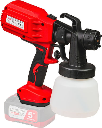Raider 074208 Електрически Пистолет За Боядисване 20V С Контейнер 0.8l
