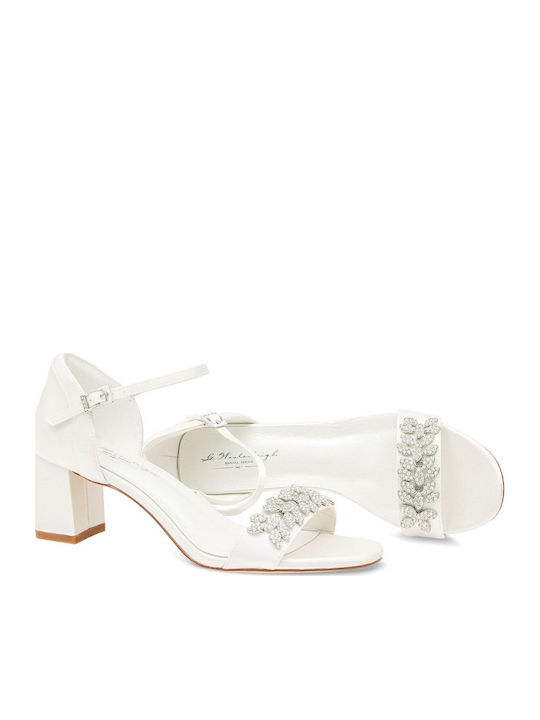 Leder Damen Sandalen Weiß